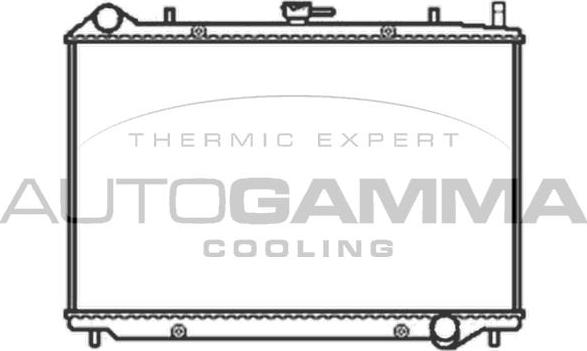 Autogamma 103515 - Радиатор, охлаждение двигателя autosila-amz.com