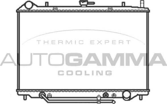 Autogamma 103516 - Радиатор, охлаждение двигателя autosila-amz.com