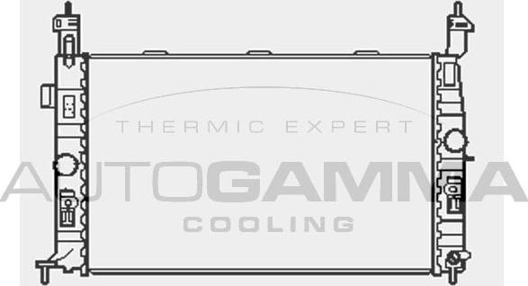 Autogamma 103518 - Радиатор, охлаждение двигателя autosila-amz.com