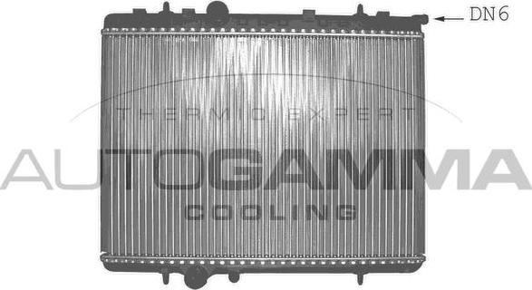 Autogamma 103585 - Радиатор, охлаждение двигателя autosila-amz.com