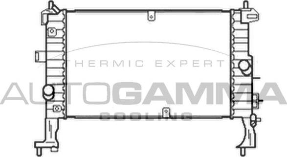 Autogamma 103520 - Радиатор, охлаждение двигателя autosila-amz.com