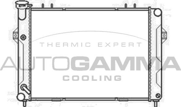 Autogamma 103665 - Радиатор, охлаждение двигателя autosila-amz.com