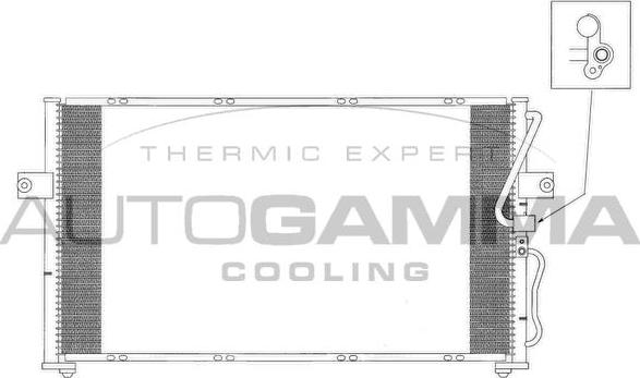 Autogamma 103611 - Конденсатор кондиционера autosila-amz.com