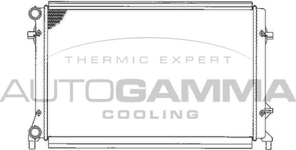 Autogamma 103613 - Радиатор, охлаждение двигателя autosila-amz.com