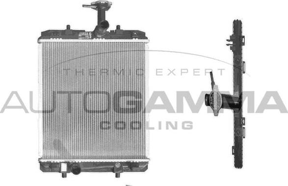 Autogamma 103683 - Радиатор, охлаждение двигателя autosila-amz.com