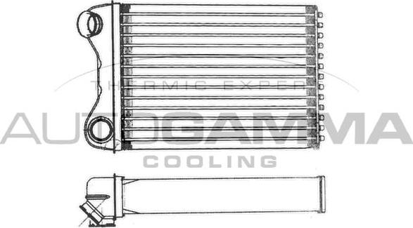 Autogamma 103635 - Теплообменник, отопление салона autosila-amz.com