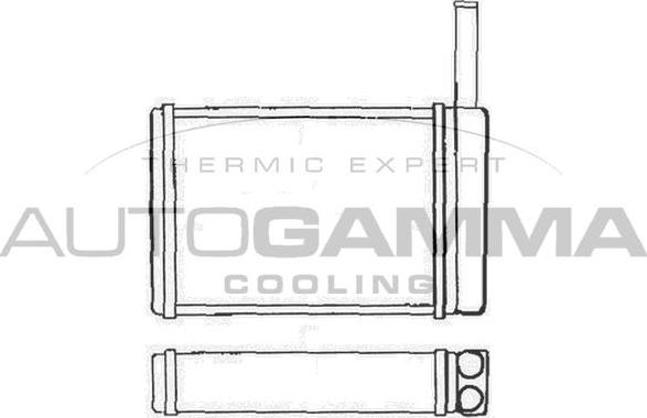 Autogamma 103044 - Теплообменник, отопление салона autosila-amz.com