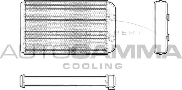 Autogamma 103059 - Теплообменник, отопление салона autosila-amz.com