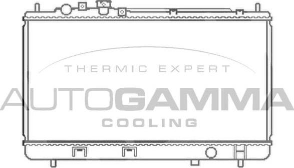 Autogamma 103056 - Радиатор, охлаждение двигателя autosila-amz.com