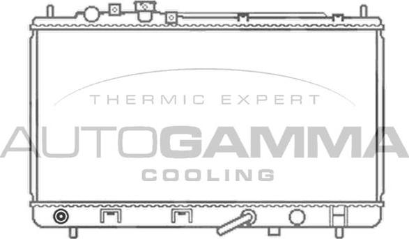 Autogamma 103057 - Радиатор, охлаждение двигателя autosila-amz.com