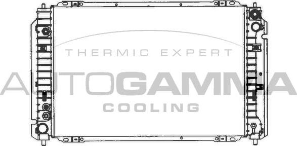 Autogamma 103076 - Радиатор, охлаждение двигателя autosila-amz.com