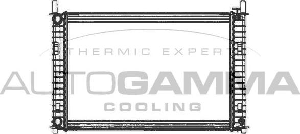 Autogamma 103073 - Радиатор, охлаждение двигателя autosila-amz.com