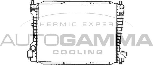 Autogamma 103077 - Радиатор, охлаждение двигателя autosila-amz.com