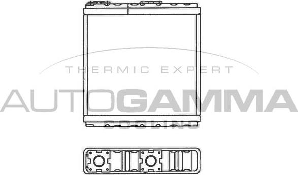 Autogamma 103143 - Теплообменник, отопление салона autosila-amz.com