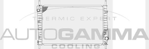 Autogamma 103100 - Радиатор, охлаждение двигателя autosila-amz.com