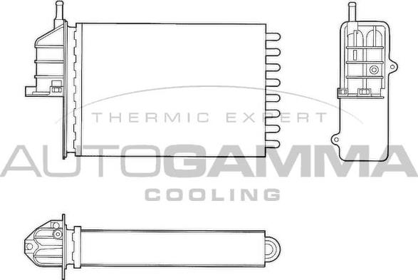 Autogamma 103189 - Теплообменник, отопление салона autosila-amz.com