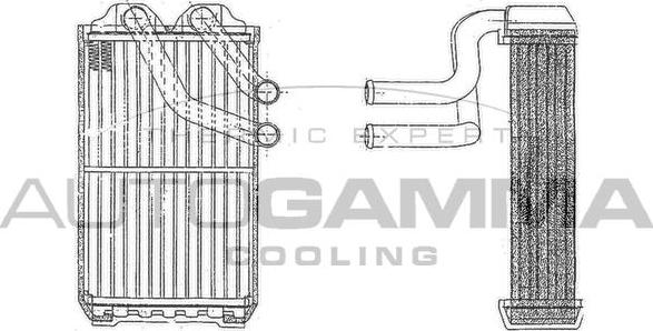 Autogamma 103180 - Теплообменник, отопление салона autosila-amz.com