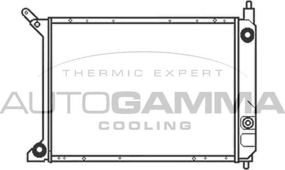 Autogamma 103181 - Радиатор, охлаждение двигателя autosila-amz.com