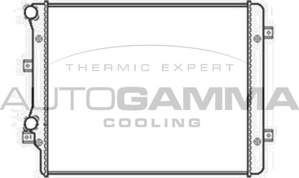 Autogamma 103846 - Радиатор, охлаждение двигателя autosila-amz.com