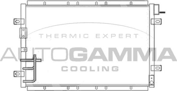 Autogamma 103847 - Конденсатор кондиционера autosila-amz.com