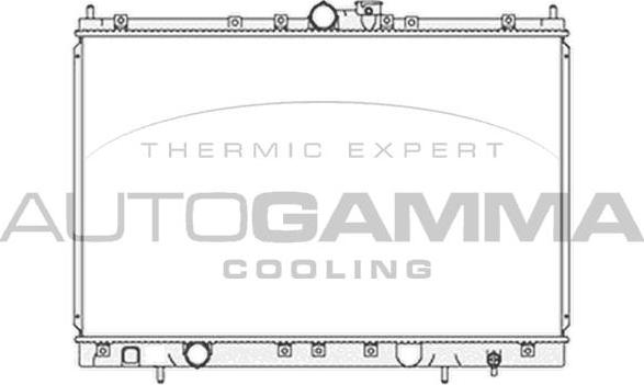 Autogamma 103865 - Радиатор, охлаждение двигателя autosila-amz.com