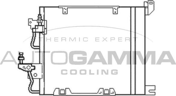 Autogamma 103831 - Конденсатор кондиционера autosila-amz.com