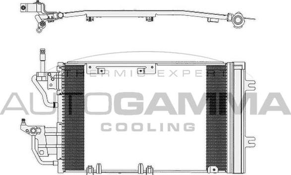 Autogamma 103832 - Конденсатор кондиционера autosila-amz.com