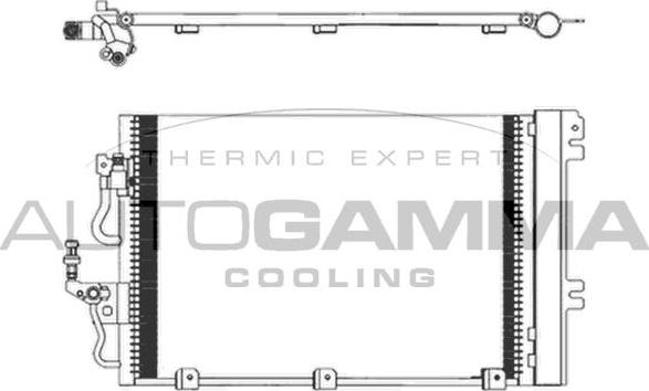 Autogamma 103828 - Конденсатор кондиционера autosila-amz.com