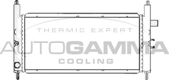 Autogamma 103871 - Радиатор, охлаждение двигателя autosila-amz.com
