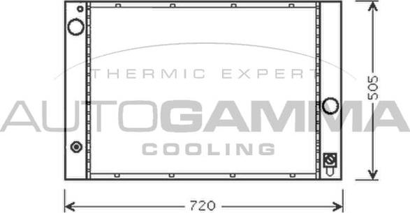 Autogamma 103394 - Радиатор, охлаждение двигателя autosila-amz.com