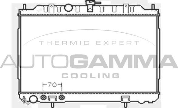 Autogamma 103348 - Радиатор, охлаждение двигателя autosila-amz.com