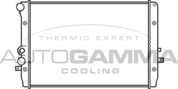 Autogamma 103365 - Радиатор, охлаждение двигателя autosila-amz.com