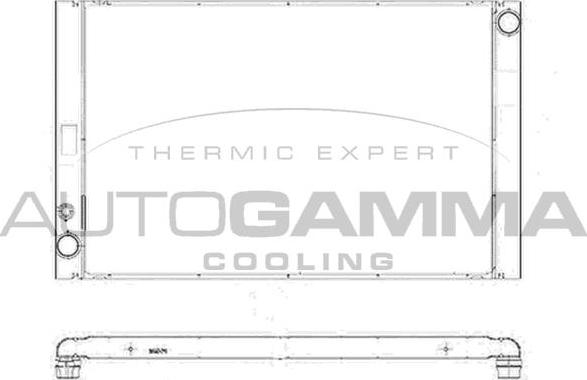 Autogamma 103374 - Радиатор, охлаждение двигателя autosila-amz.com