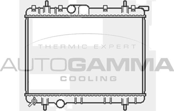 Autogamma 103378 - Радиатор, охлаждение двигателя autosila-amz.com