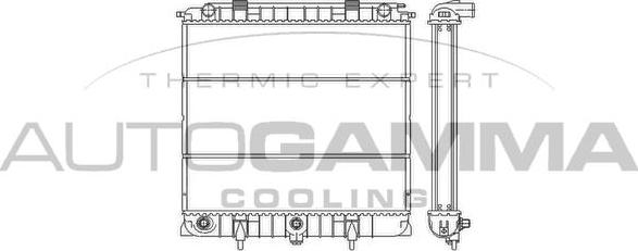 Autogamma 103269 - Радиатор, охлаждение двигателя autosila-amz.com