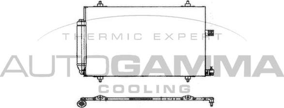 Autogamma 103225 - Конденсатор кондиционера autosila-amz.com