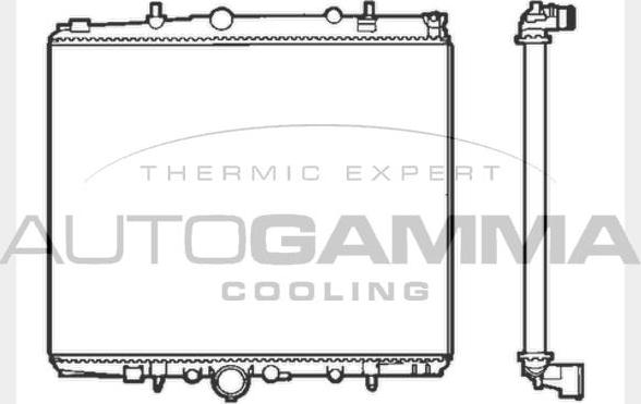 Autogamma 103223 - Радиатор, охлаждение двигателя autosila-amz.com