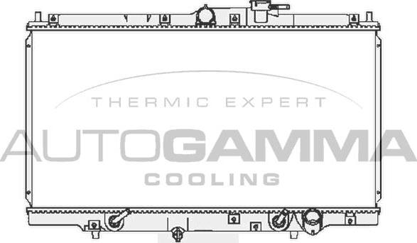 Autogamma 103796 - Радиатор, охлаждение двигателя autosila-amz.com