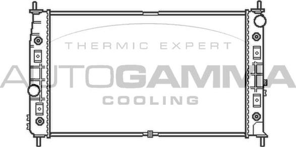 Autogamma 103762 - Радиатор, охлаждение двигателя autosila-amz.com