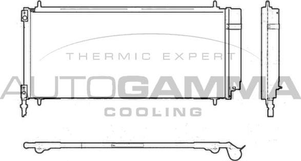 Autogamma 103709 - Конденсатор кондиционера autosila-amz.com