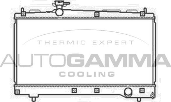 Autogamma 103712 - Радиатор, охлаждение двигателя autosila-amz.com