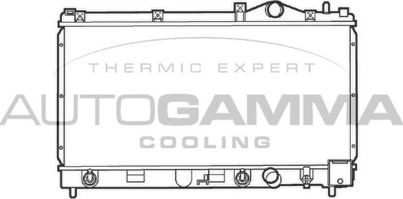 Autogamma 103734 - Радиатор, охлаждение двигателя autosila-amz.com
