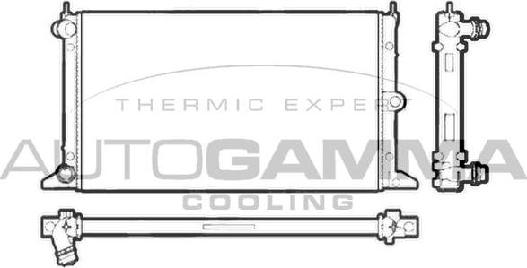 Autogamma 102951 - Радиатор, охлаждение двигателя autosila-amz.com