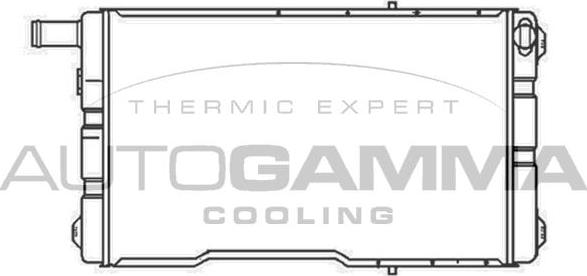 Autogamma 102968 - Радиатор, охлаждение двигателя autosila-amz.com