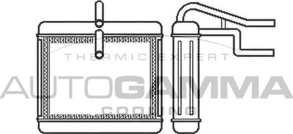 Autogamma 102467 - Теплообменник, отопление салона autosila-amz.com