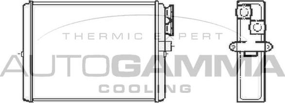 Autogamma 102552 - Теплообменник, отопление салона autosila-amz.com