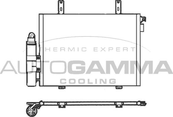 Autogamma 102562 - Конденсатор кондиционера autosila-amz.com