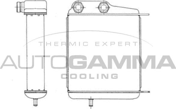 Autogamma 102502 - Масляный радиатор, двигательное масло autosila-amz.com