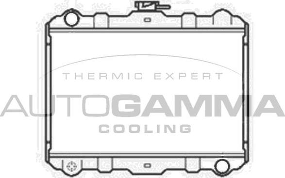 Autogamma 102533 - Радиатор, охлаждение двигателя autosila-amz.com