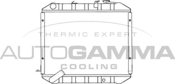 Autogamma 102575 - Радиатор, охлаждение двигателя autosila-amz.com